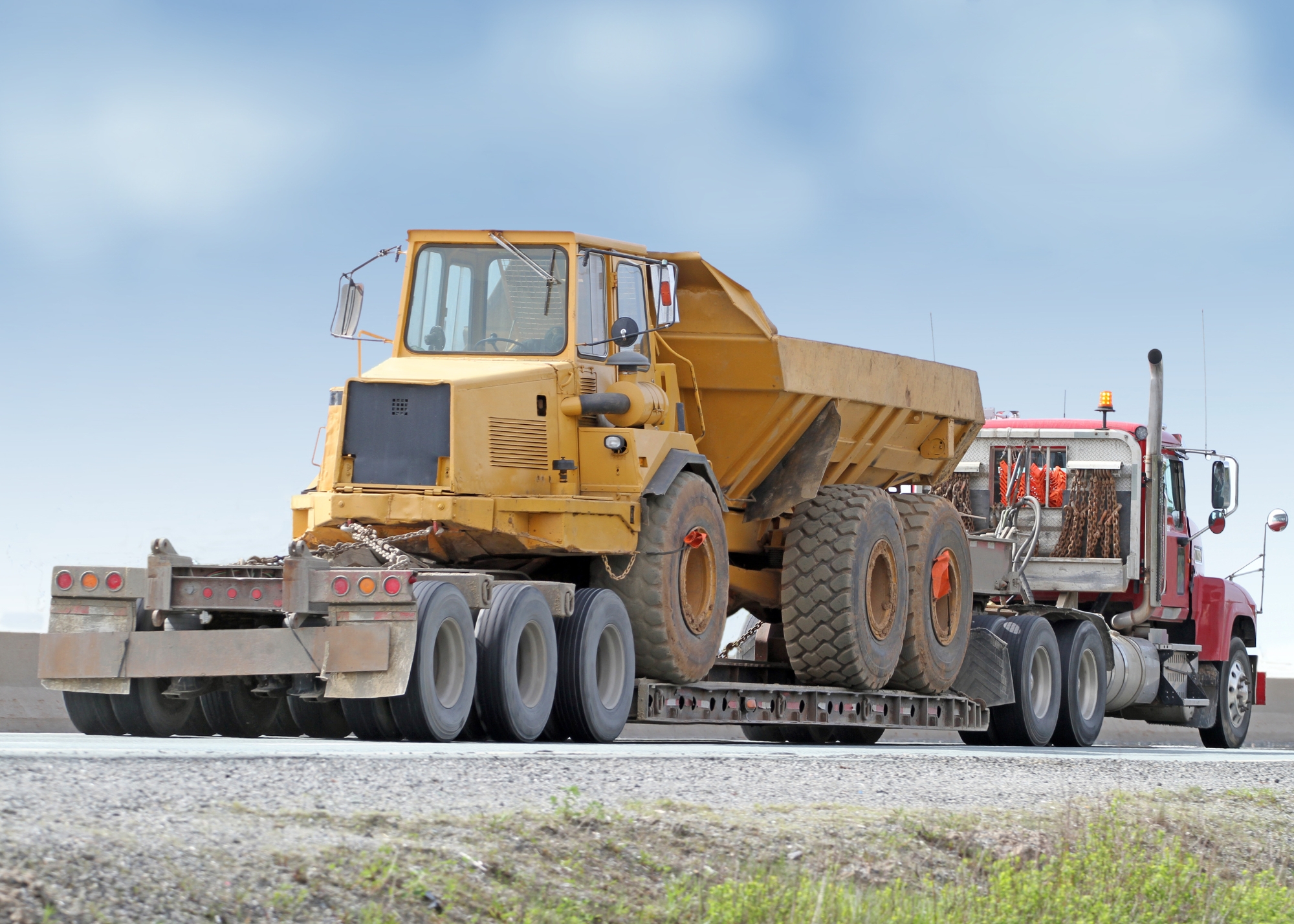 Excavation equipment on site